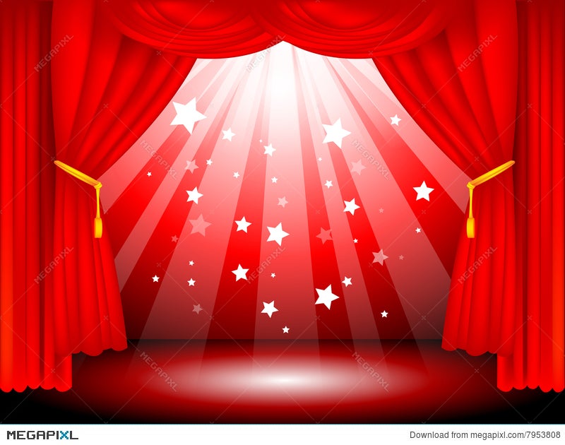 Stage Curtains Illustration 7953808 Megapixl