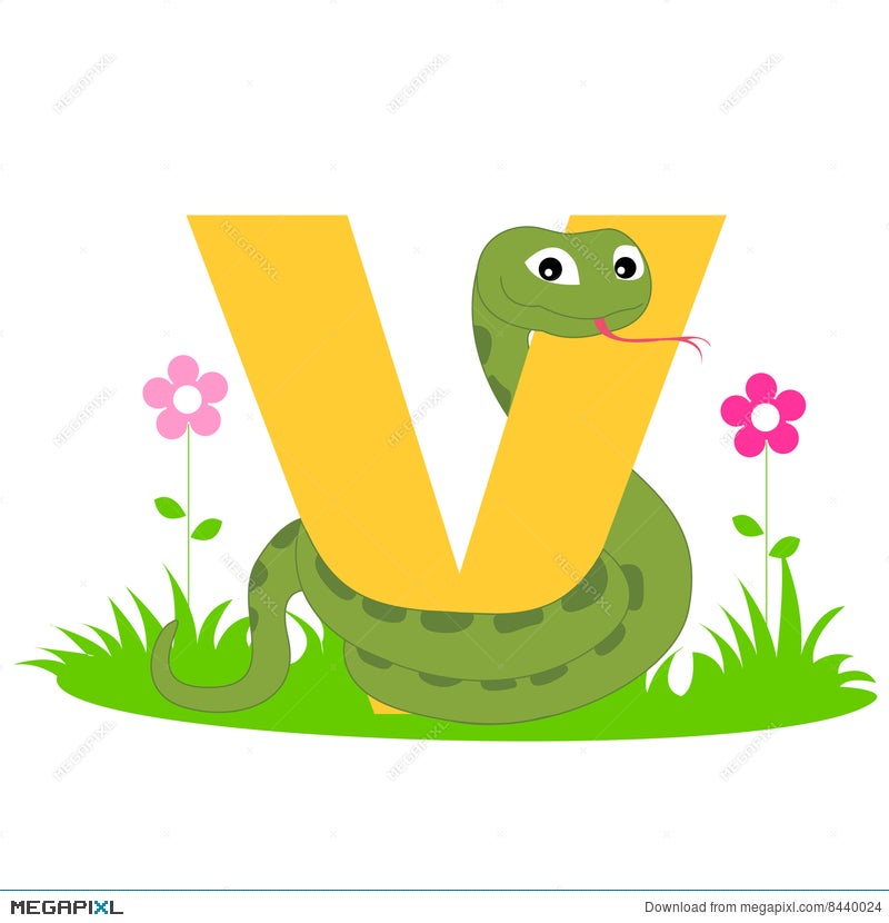 Animal Alphabet V Illustration 8440024 - Megapixl