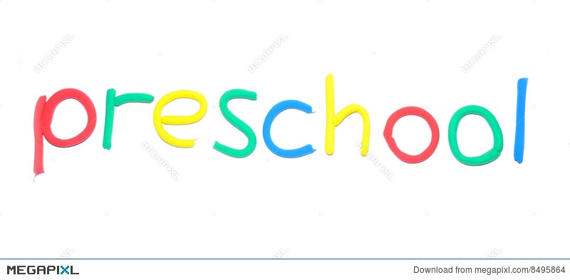 Plasticine Word Preschool Stock Photo 8495864 - Megapixl