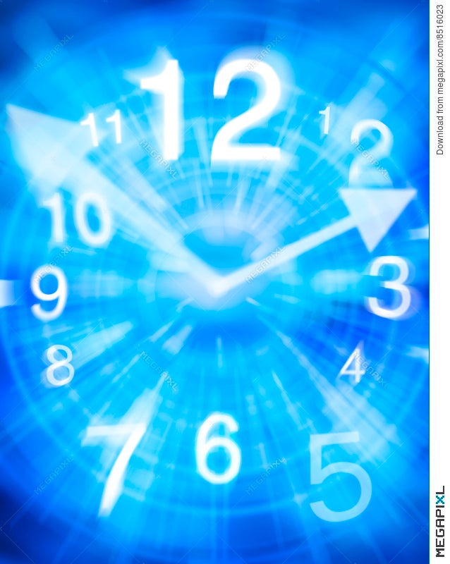 Abstract Time Clock Background Stock Photo 8516023 - Megapixl