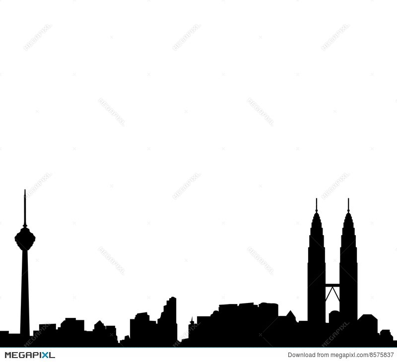 Kuala Lumpur Skyline Vector Illustration 8575837 Megapixl