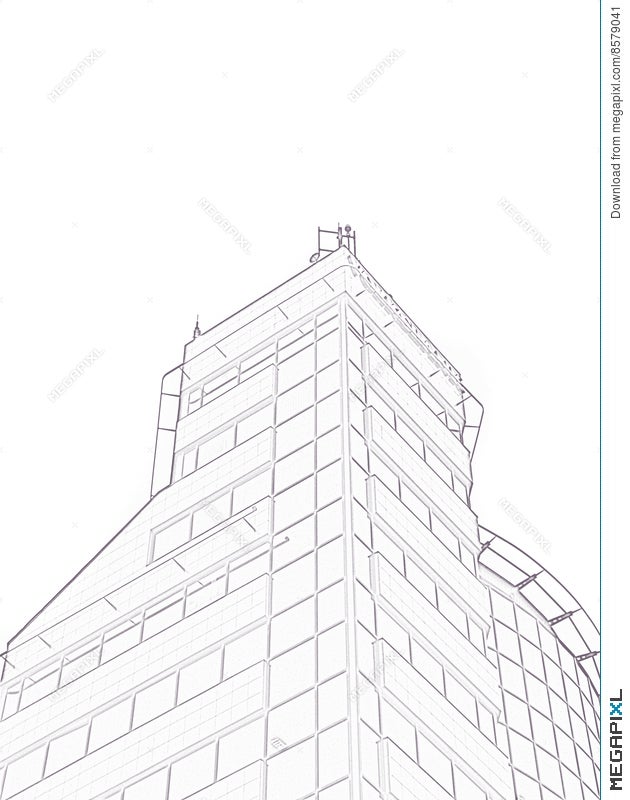 Office buildings hand drawn outline doodle icon. city downtown, business  center, real estate and rent concept. vector sketch | CanStock
