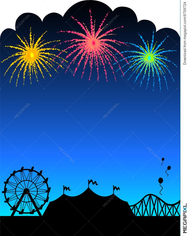 blue island park district fireworks clipart