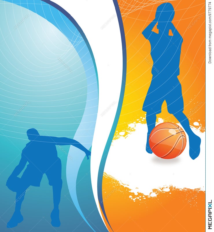Basketball Background Illustration 9779774 - Megapixl