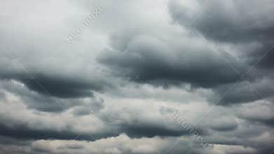 Dramatic sky with heavy cloud