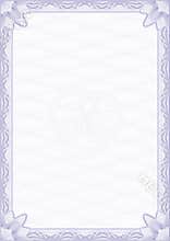 Guilloche style blank for certificate