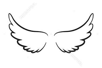 Angel wings icon -
