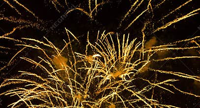 Beautiful firework. Footage in 4K