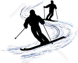 Snow Skiers/eps