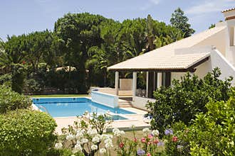 Beautiful villa with a healthy garden and pool