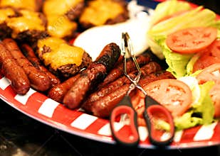 Fixings for a summer cookout.