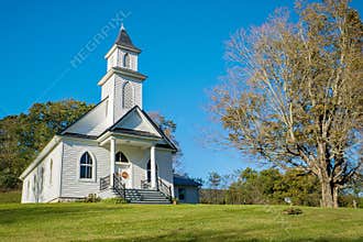 Small White Church on a Mountainside in Western Virginia, USA - 3