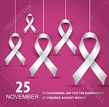 Vector illustration of a Background For International Day for the Elimination of Violence Against Women.