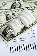 Using energy savings light bulbs