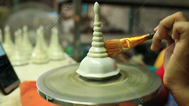 Ceramic craft color paint in Thailand