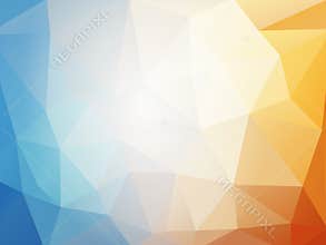 Orange blue summer geometric mosaic background