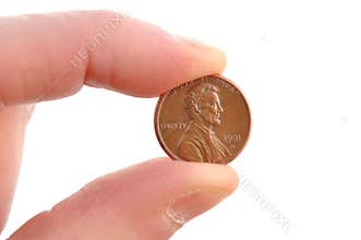Close-up of Lincoln Penny