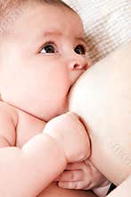 Baby breastfeeding