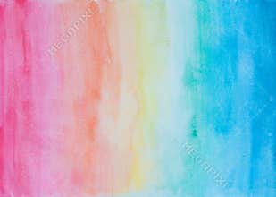Abstract watercolor background in rainbow colors