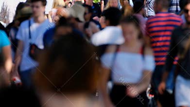 Crowd of people on the street