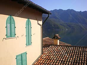 villa Lake Como scene italy