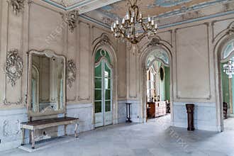 CIENFUEGOS, CUBA - FEBRUARY 11, 2016: Interior of Casa de la Cultura Benjamin Duarte in Cienfuegos, Cub