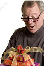 Man with gifts