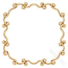 Realistic marine or nautical fiber ropes. Sailing decoration border, frame. Twisted isolated object. EPS 10