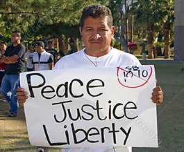 Protest Arizona Immigration Law SB 1070
