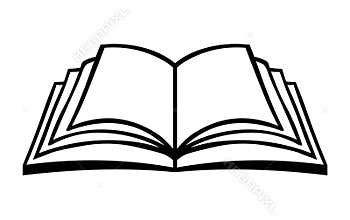 Open book icon logo vector.Education icon logo