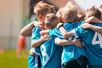 Children Team Sport. Kids Play Sports Game