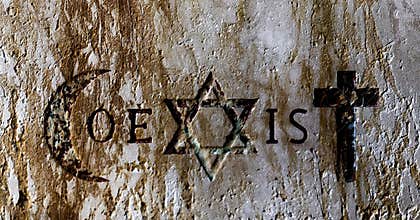 Signs and religious symbols of the Coexist movement