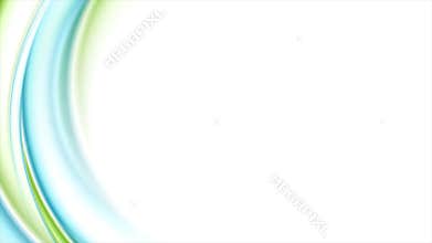 Blue green abstract smooth liquid waves video animation