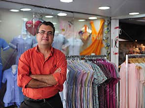 Portait of a retail store owner