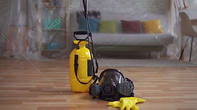 Concept of the idea of cleaning and disinfection