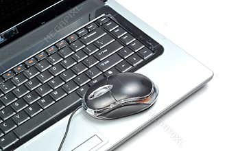 Laptop and mouse