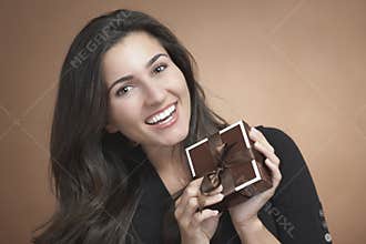 Woman with gift