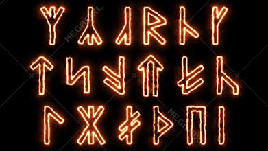 Ancient slavic rune alphabet