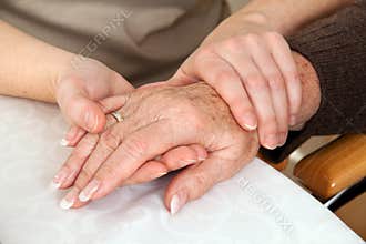 Comforting a widow