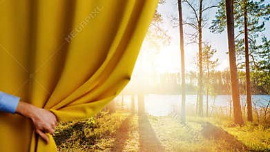 Change and reveal new better life concept