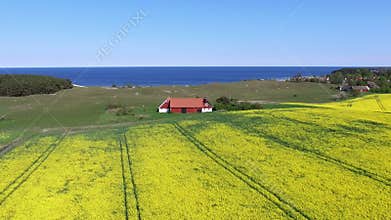 Aerial view of south Sweden