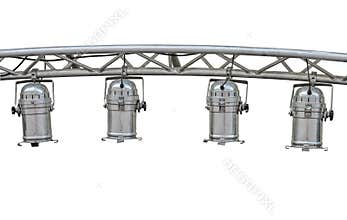 Stage lights isolated