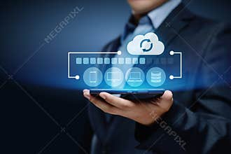 Backup Storage Data Internet Technology Business concept