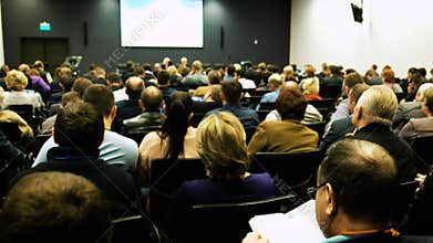 Business People Seminar Conference Meeting Presentation Concept 4k