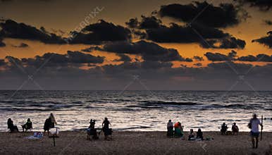 Caesarea in sunset