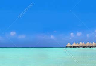 Exotic bungalow at green lagoon