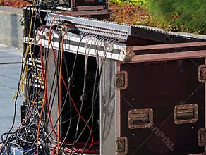 Large Audio Mixer Console
