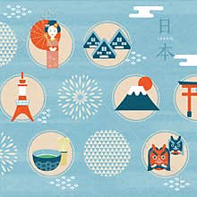 Japan culture symbol design