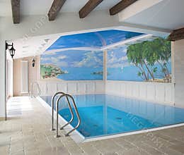 Interior of a swimming pool