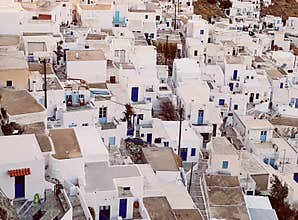 Chora village on Serifos island